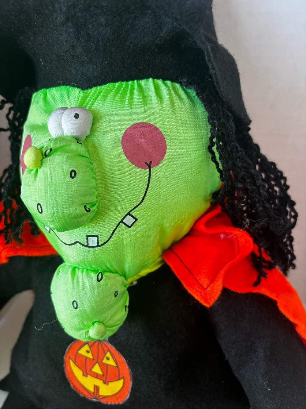 Vintage 90’s Halloween Witch Stuffed Nylon Plush 21” - Picture 9 of 10